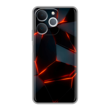 Силиконовый чехол на Realme Note 70 с принтом Яркие абстракции Силиконовый чехол на Realme Note 70 с принтом Яркие абстракции