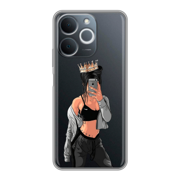 Силиконовый чехол на Realme Note 70 с принтом Женские принты Силиконовый чехол на Realme Note 70 с принтом Женские принты