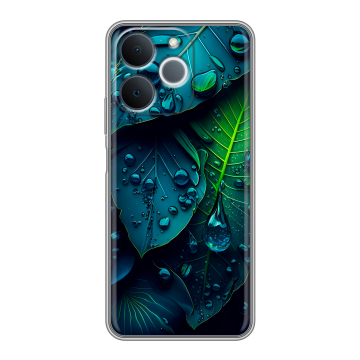 Силиконовый чехол на Realme Note 70 с принтом Листья Силиконовый чехол на Realme Note 70 с принтом Листья