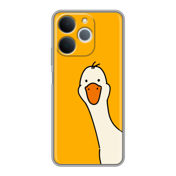 Силиконовый чехол на Realme Note 70 с принтом Утка