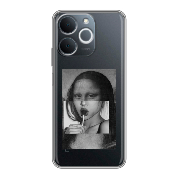 Силиконовый чехол на Realme Note 70 с принтом Мона Лиза Силиконовый чехол на Realme Note 70 с принтом Мона Лиза
