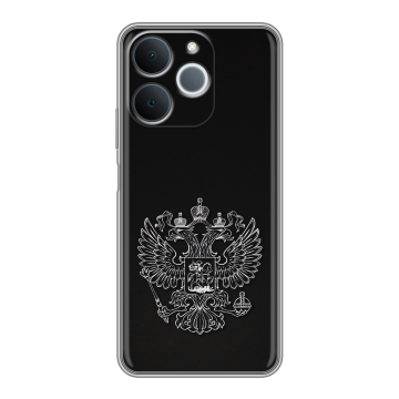 Силиконовый чехол на Realme Note 70 с принтом Герб России