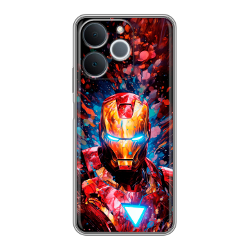 Силиконовый чехол на Realme Note 70 с принтом Железный человек Ironman Силиконовый чехол на Realme Note 70 с принтом Железный человек Ironman