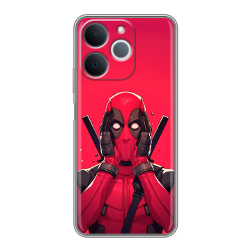 Силиконовый чехол на Realme Note 70 с принтом Дедпул Deadpool