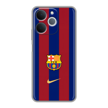 Силиконовый чехол на Realme Note 70 с принтом Барселона Barcelona