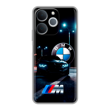 Силиконовый чехол на Realme Note 70 с принтом БМВ BMW Силиконовый чехол на Realme Note 70 с принтом БМВ BMW