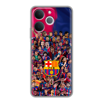 Силиконовый чехол на Realme Note 70 с принтом Барселона Barcelona
