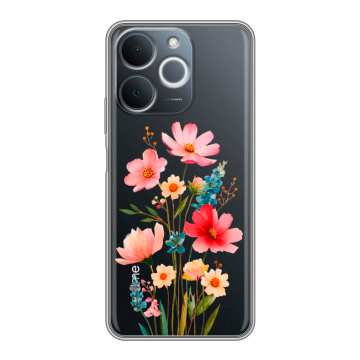 Силиконовый чехол на Realme Note 70 с принтом Цветы Силиконовый чехол на Realme Note 70 с принтом Цветы