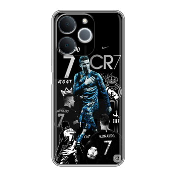 Силиконовый чехол на Realme Note 70 с принтом Реал Роналдо