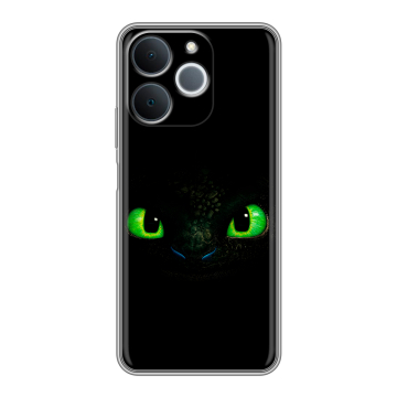 Силиконовый чехол на Realme Note 70 с принтом Как приручить дракона
