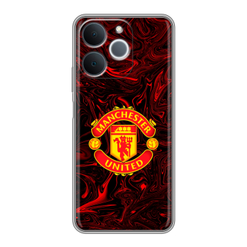Силиконовый чехол на Realme Note 70 с принтом Manchester United Силиконовый чехол на Realme Note 70 с принтом Manchester United