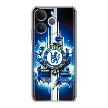 Силиконовый чехол на Realme Note 70 с принтом Chelsea Челси Силиконовый чехол на Realme Note 70 с принтом Chelsea Челси