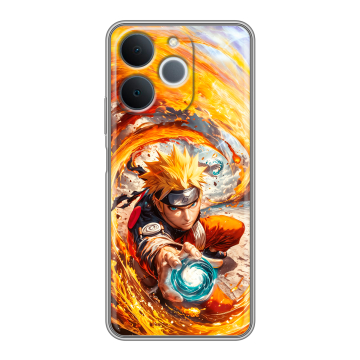 Силиконовый чехол на Realme Note 70 с принтом Аниме Наруто Naruto