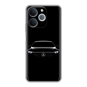 Силиконовый чехол на Realme Note 70 с принтом Mercedes Мерседес