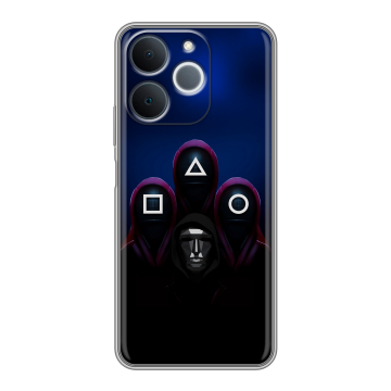Силиконовый чехол на Realme Note 70 с принтом Игра Кальмара Силиконовый чехол на Realme Note 70 с принтом Игра Кальмара