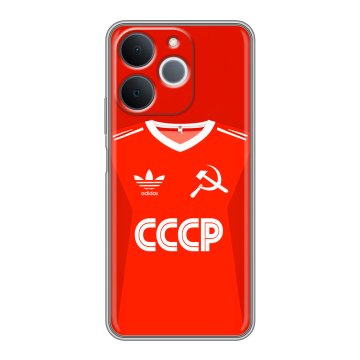 Силиконовый чехол на Realme Note 70 с принтом Флаг Герб СССР Силиконовый чехол на Realme Note 70 с принтом Флаг Герб СССР