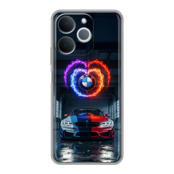 Силиконовый чехол на Realme Note 70 с принтом BMW БМВ Силиконовый чехол на Realme Note 70 с принтом BMW БМВ