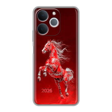 Силиконовый чехол на Realme Note 70 с принтом Новый год Силиконовый чехол на Realme Note 70 с принтом Новый год