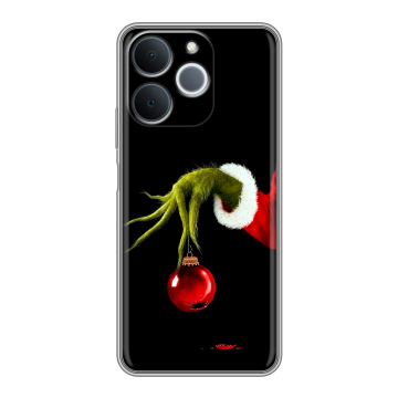 Силиконовый чехол на Realme Note 70 с принтом Новый год Гринч Силиконовый чехол на Realme Note 70 с принтом Новый год Гринч