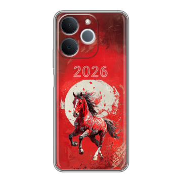 Силиконовый чехол на Realme Note 70 с принтом Новый год Силиконовый чехол на Realme Note 70 с принтом Новый год
