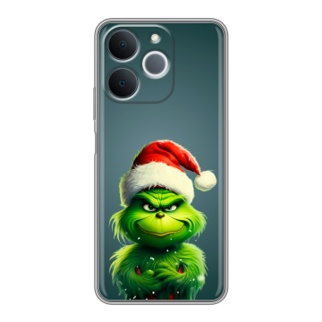 Силиконовый чехол на Realme Note 70 с принтом Новый год