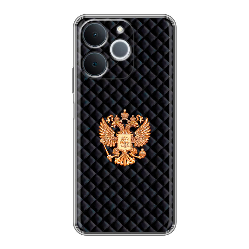 Силиконовый чехол на Realme Note 70 с принтом Герб России принт Силиконовый чехол на Realme Note 70 с принтом Герб России принт