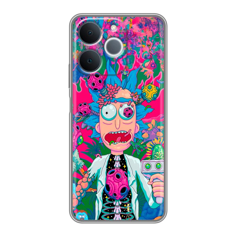 Силиконовый чехол на Realme Note 70 с принтом Рик и Морти Rick Morty Силиконовый чехол на Realme Note 70 с принтом Рик и Морти Rick Morty