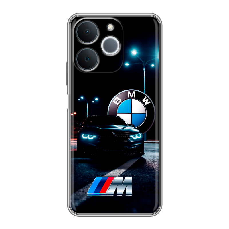 Силиконовый чехол на Realme Note 70 с принтом БМВ BMW Силиконовый чехол на Realme Note 70 с принтом БМВ BMW