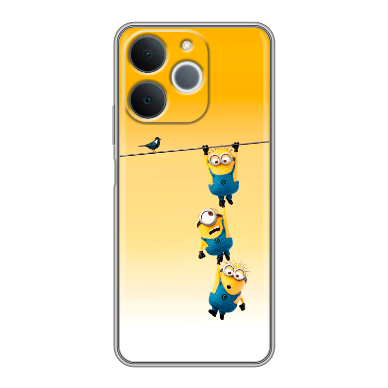 Силиконовый чехол на Realme Note 70 с принтом Миньоны Силиконовый чехол на Realme Note 70 с принтом Миньоны
