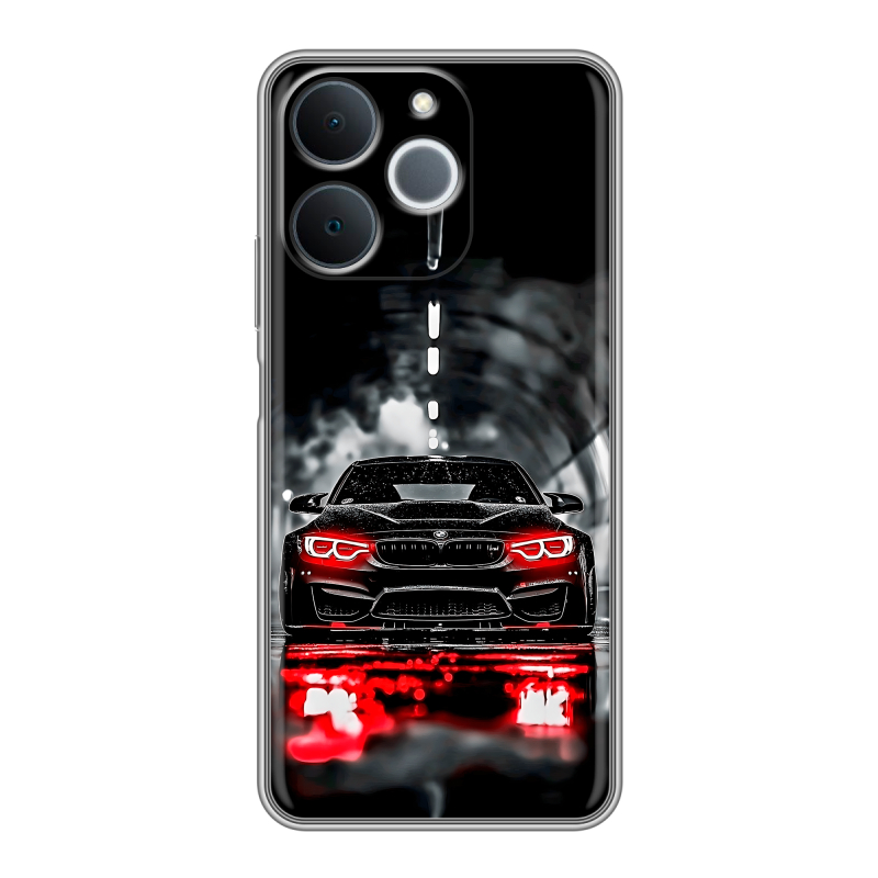Силиконовый чехол на Realme Note 70 с принтом BMW БМВ Силиконовый чехол на Realme Note 70 с принтом BMW БМВ