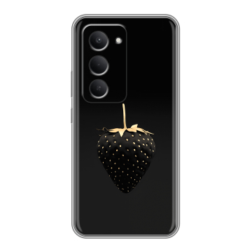 Силиконовый чехол на Redmi 15 с принтом Черная клубника Силиконовый чехол на Redmi 15 с принтом Черная клубника