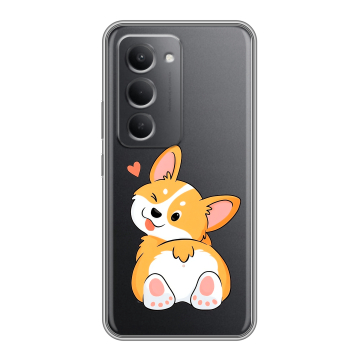 Силиконовый чехол на Redmi 15 с принтом Корги Силиконовый чехол на Redmi 15 с принтом Корги