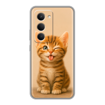 Силиконовый чехол на Redmi 15 с принтом котенок