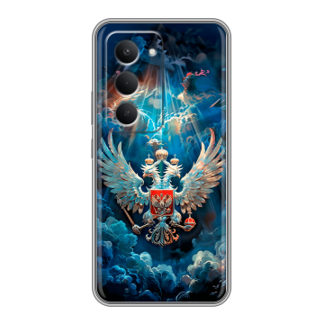 Силиконовый чехол на Redmi 15 с принтом Герб флаг России Силиконовый чехол на Redmi 15 с принтом Герб флаг России