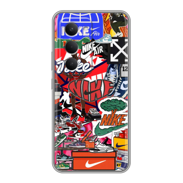 Силиконовый чехол на Redmi 15 с принтом Найк Nike яркий Силиконовый чехол на Redmi 15 с принтом Найк Nike яркий