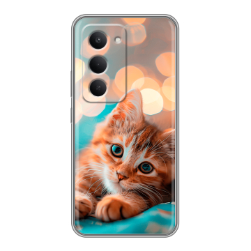 Силиконовый чехол на Redmi 15 с принтом котик