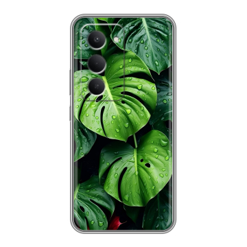 Силиконовый чехол на Redmi 15 с принтом Листья
