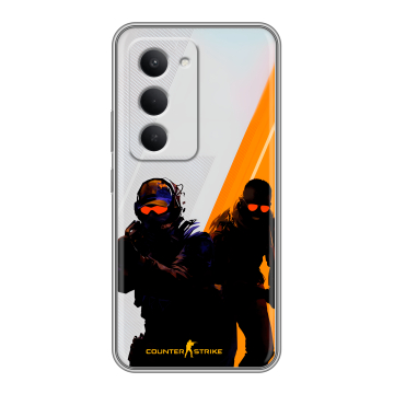 Силиконовый чехол на Redmi 15 с принтом Контер страйк Counter strike