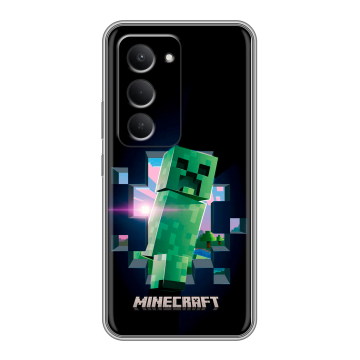 Силиконовый чехол на Redmi 15 с принтом Майнкрафт Minecraft