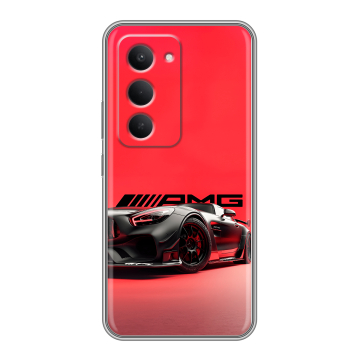 Силиконовый чехол на Redmi 15 с принтом Мерседес Mercedes AMG