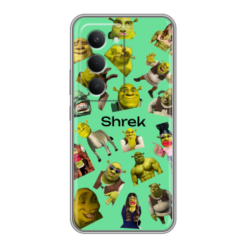 Силиконовый чехол на Redmi 15 с принтом Шрек Shrek