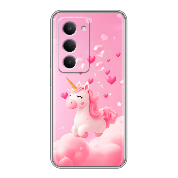 Силиконовый чехол на Redmi 15 с принтом Единорог