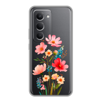 Силиконовый чехол на Redmi 15 с принтом Цветы