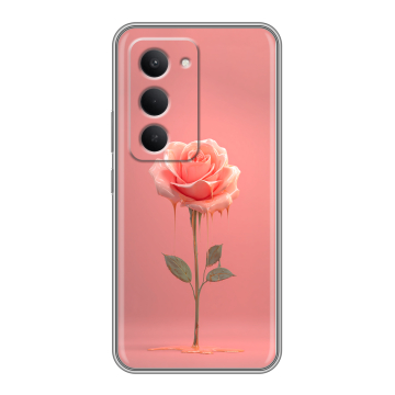 Силиконовый чехол на Redmi 15 с принтом Розовая роза
