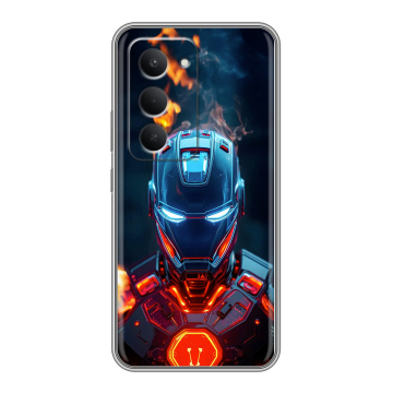 Силиконовый чехол на Redmi 15 с принтом IronMan Железный человек