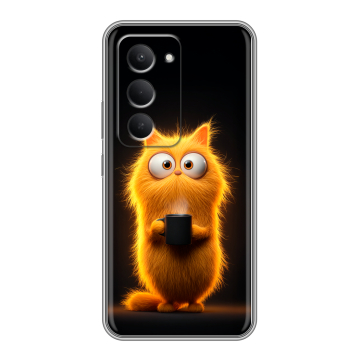 Силиконовый чехол на Redmi 15 с принтом Смешной кот