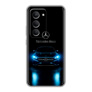 Силиконовый чехол на Redmi 15 с принтом Mercedes Мерседес