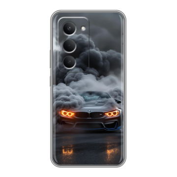 Силиконовый чехол на Redmi 15 с принтом BMW БМВ Силиконовый чехол на Redmi 15 с принтом BMW БМВ