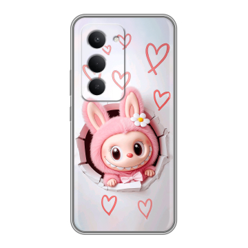 Силиконовый чехол на Redmi 15 с принтом Labubu Лабубу