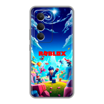 Силиконовый чехол на Redmi 15 с принтом Roblox Роблокс